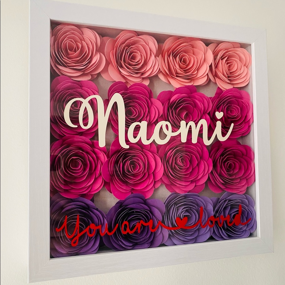 Beautiful Roses Shadow box - Picture 2 of 4